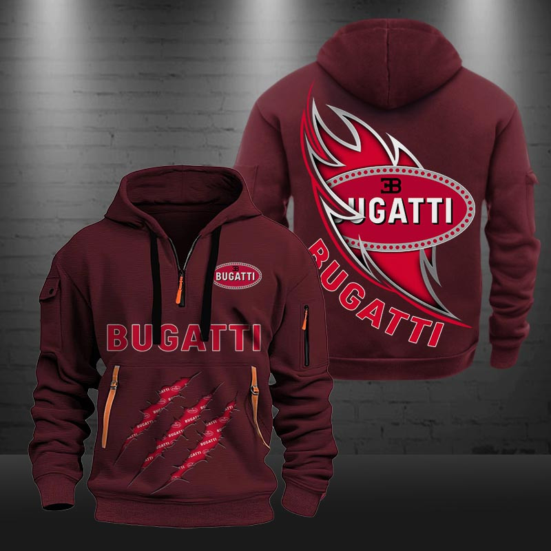 Bugatti New Zip Hoodie 0426 Multicolor - Famjoys Bugatti New Zip Hoodie 0426 Multicolor - Famjoys