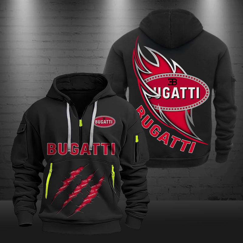 Bugatti New Zip Hoodie 0426 Multicolor - Famjoys Bugatti New Zip Hoodie 0426 Multicolor - Famjoys