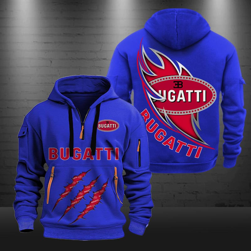 Bugatti New Zip Hoodie 0426 Multicolor - Famjoys Bugatti New Zip Hoodie 0426 Multicolor - Famjoys