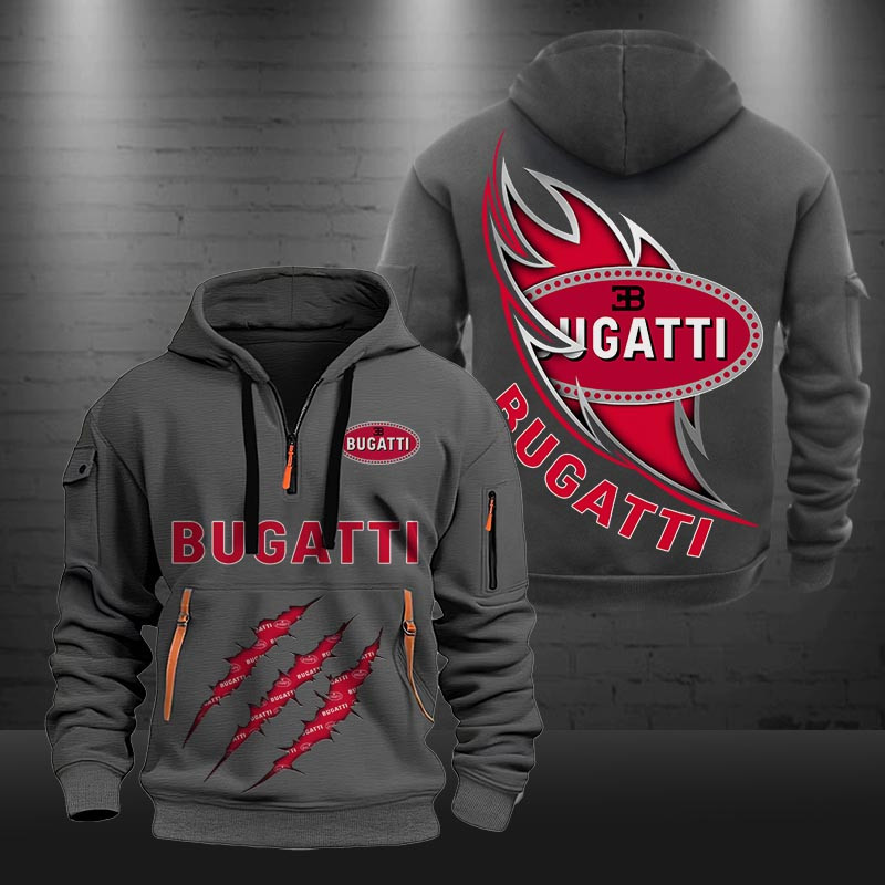 Bugatti New Zip Hoodie 0426 Multicolor - Famjoys Bugatti New Zip Hoodie 0426 Multicolor - Famjoys