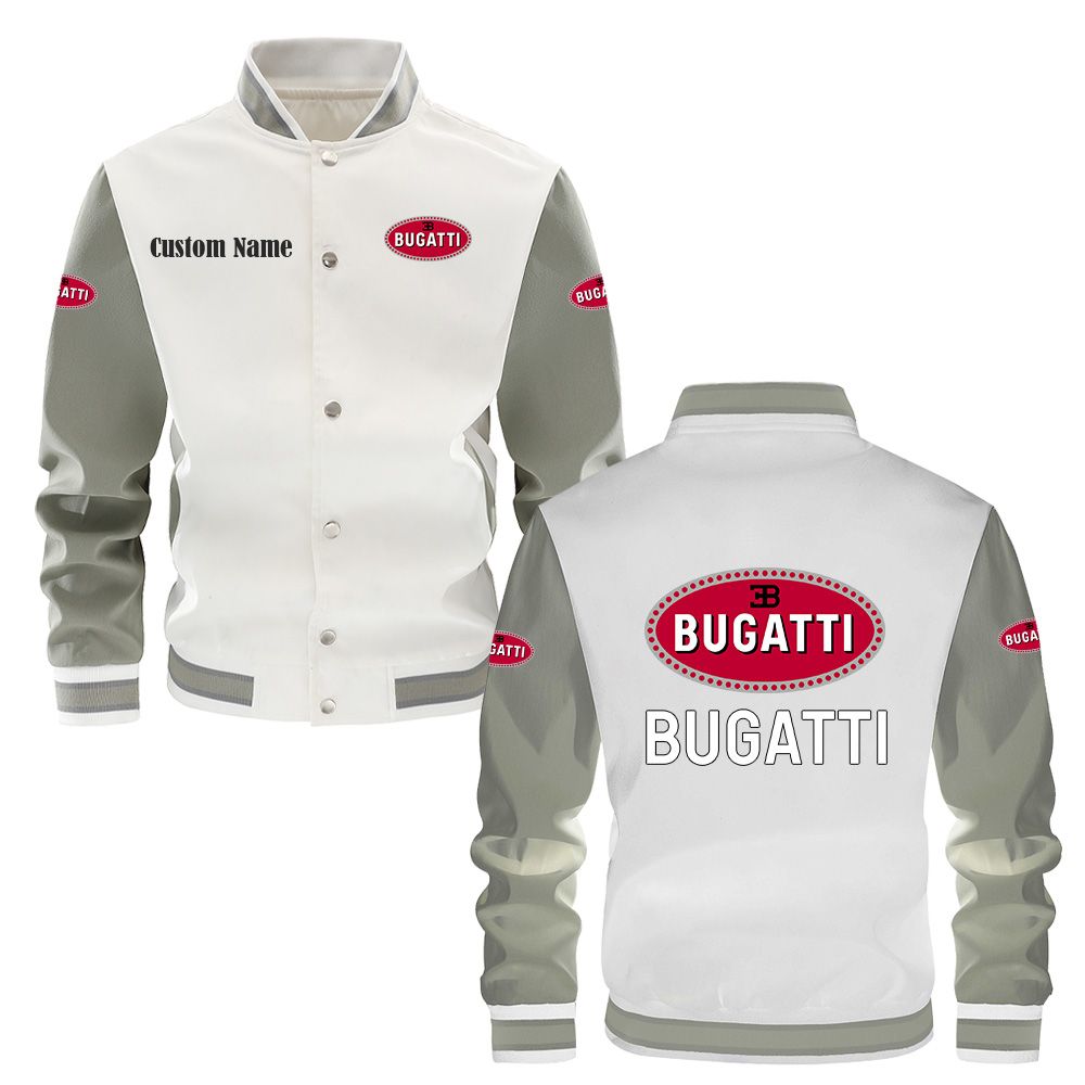 Bugatti Varsity Jacket, Baseball jacket, Letterman Jacket Customize Name, Multicolor - Famjoys Bugatti Varsity Jacket, Baseball jacket, Letterman Jacket Customize Name, Multicolor - Famjoys