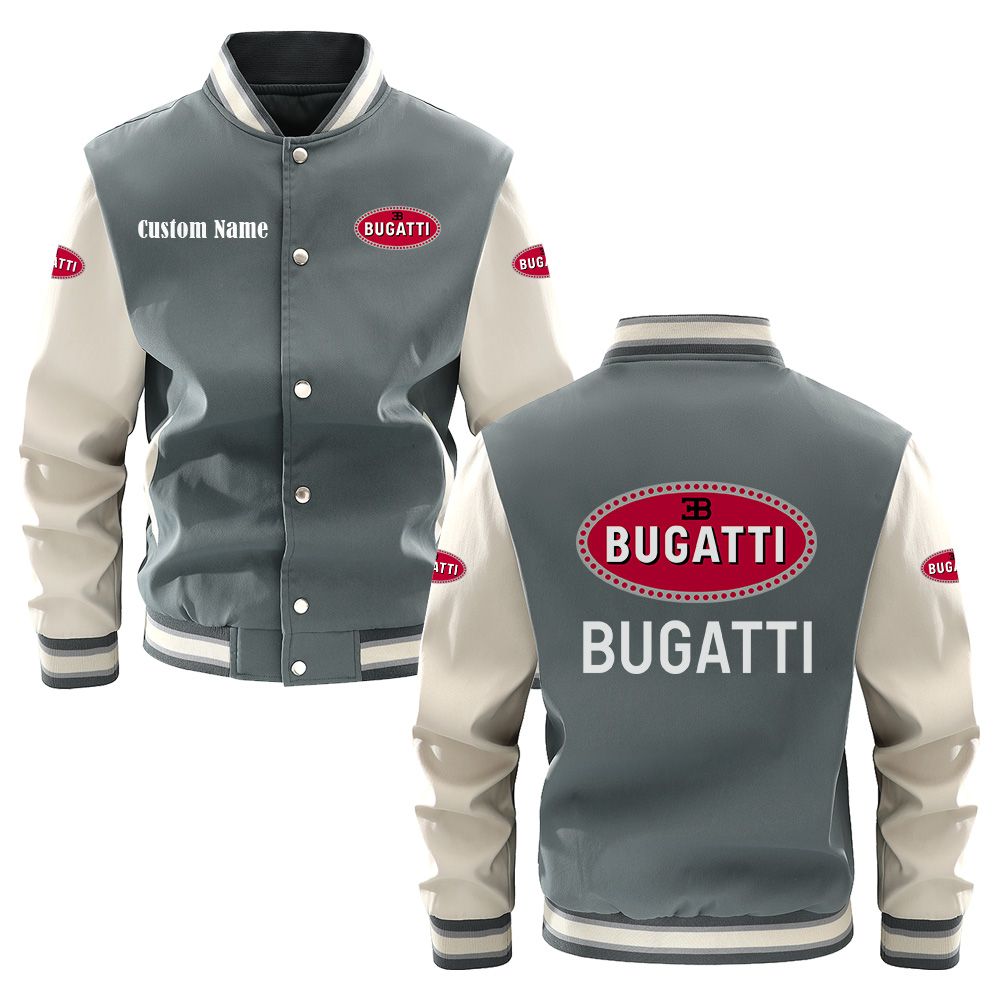Bugatti Varsity Jacket, Baseball jacket, Letterman Jacket Customize Name, Multicolor - Famjoys Bugatti Varsity Jacket, Baseball jacket, Letterman Jacket Customize Name, Multicolor - Famjoys