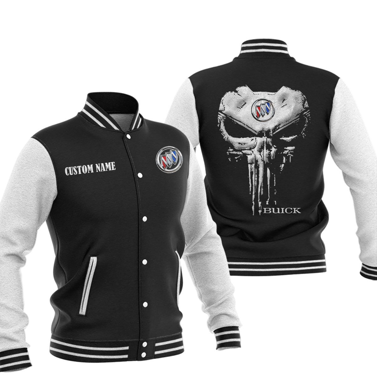 Buick Baseball Jacket, Multicolor - Famjoys Buick Baseball Jacket, Multicolor - Famjoys