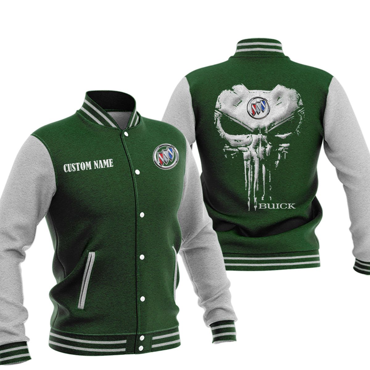 Buick Baseball Jacket, Multicolor - Famjoys Buick Baseball Jacket, Multicolor - Famjoys