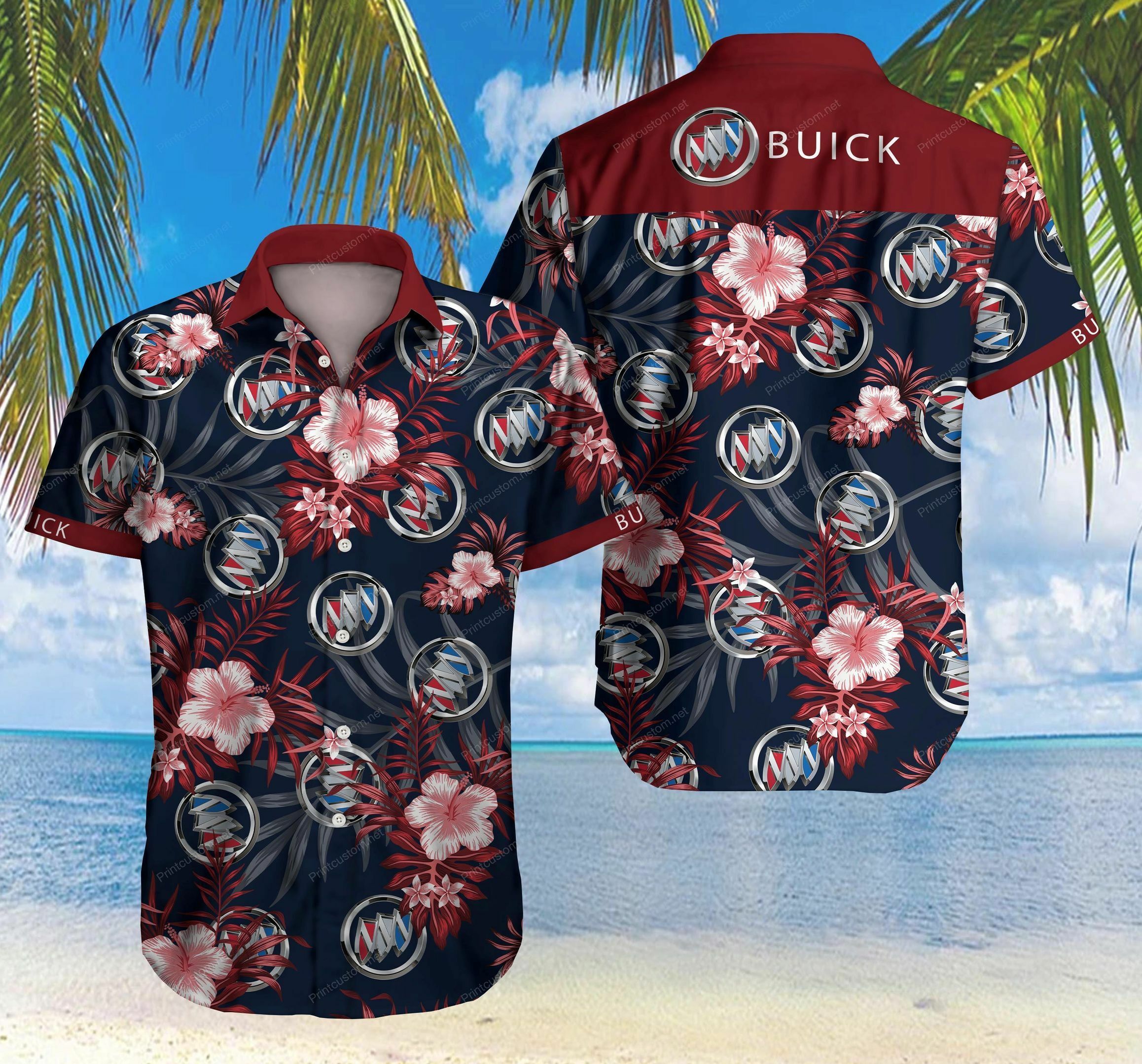 Buick Car Floral Hawaiian Shirt Summer Shirt