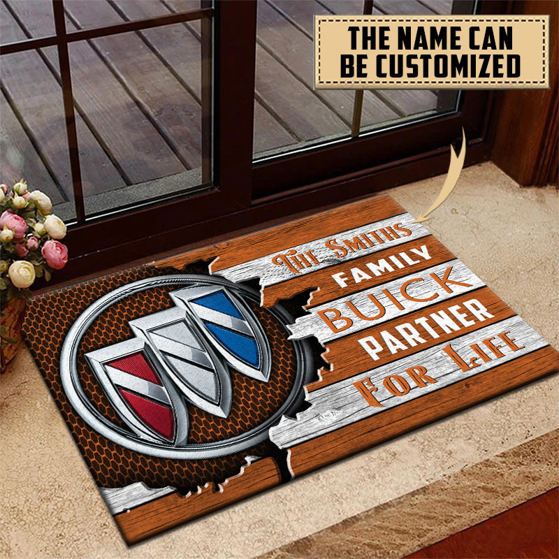 Buick Doormat Custom Name, Multicolor - Famjoys Buick Doormat Custom Name, Multicolor - Famjoys