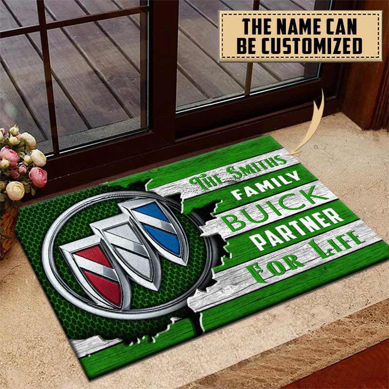 Buick Doormat Custom Name, Multicolor - Famjoys Buick Doormat Custom Name, Multicolor - Famjoys