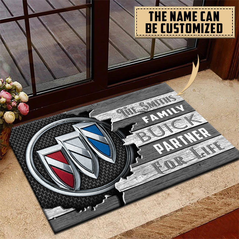 Buick Doormat Custom Name, Multicolor - Famjoys Buick Doormat Custom Name, Multicolor - Famjoys