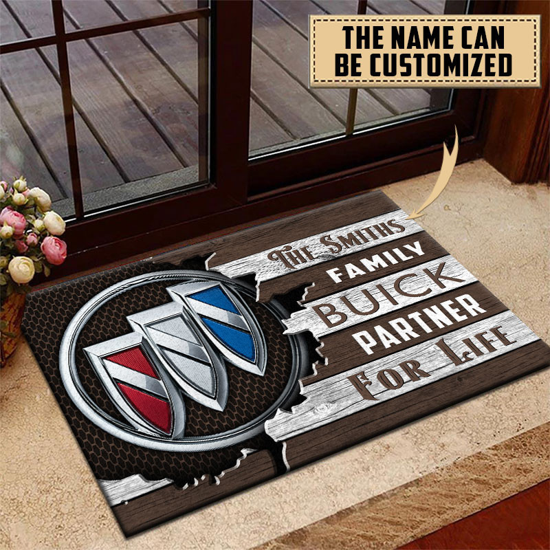 Buick Doormat Custom Name, Multicolor - Famjoys Buick Doormat Custom Name, Multicolor - Famjoys