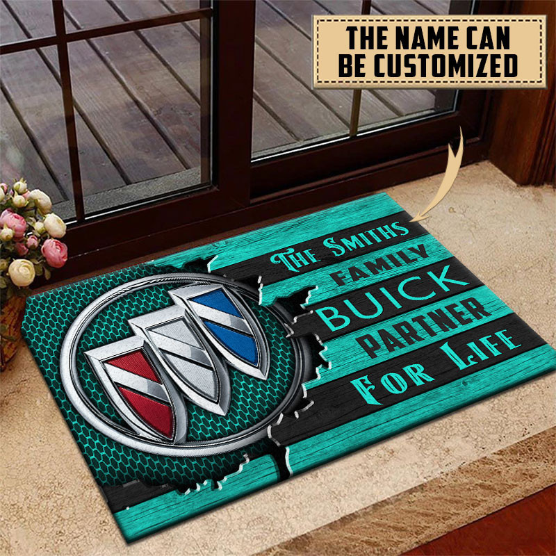 Buick Doormat Custom Name, Multicolor - Famjoys Buick Doormat Custom Name, Multicolor - Famjoys