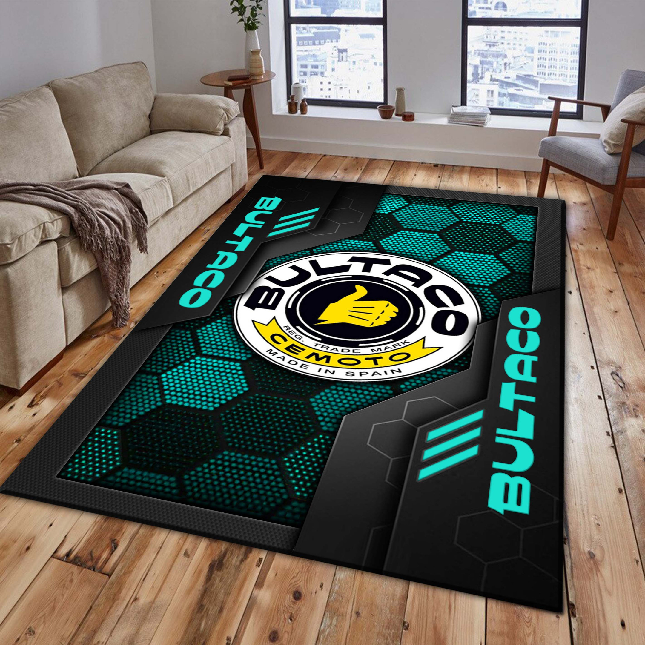 Bultaco Area Rugs 3596 Multicolor - Famjoys Bultaco Area Rugs 3596 Multicolor - Famjoys