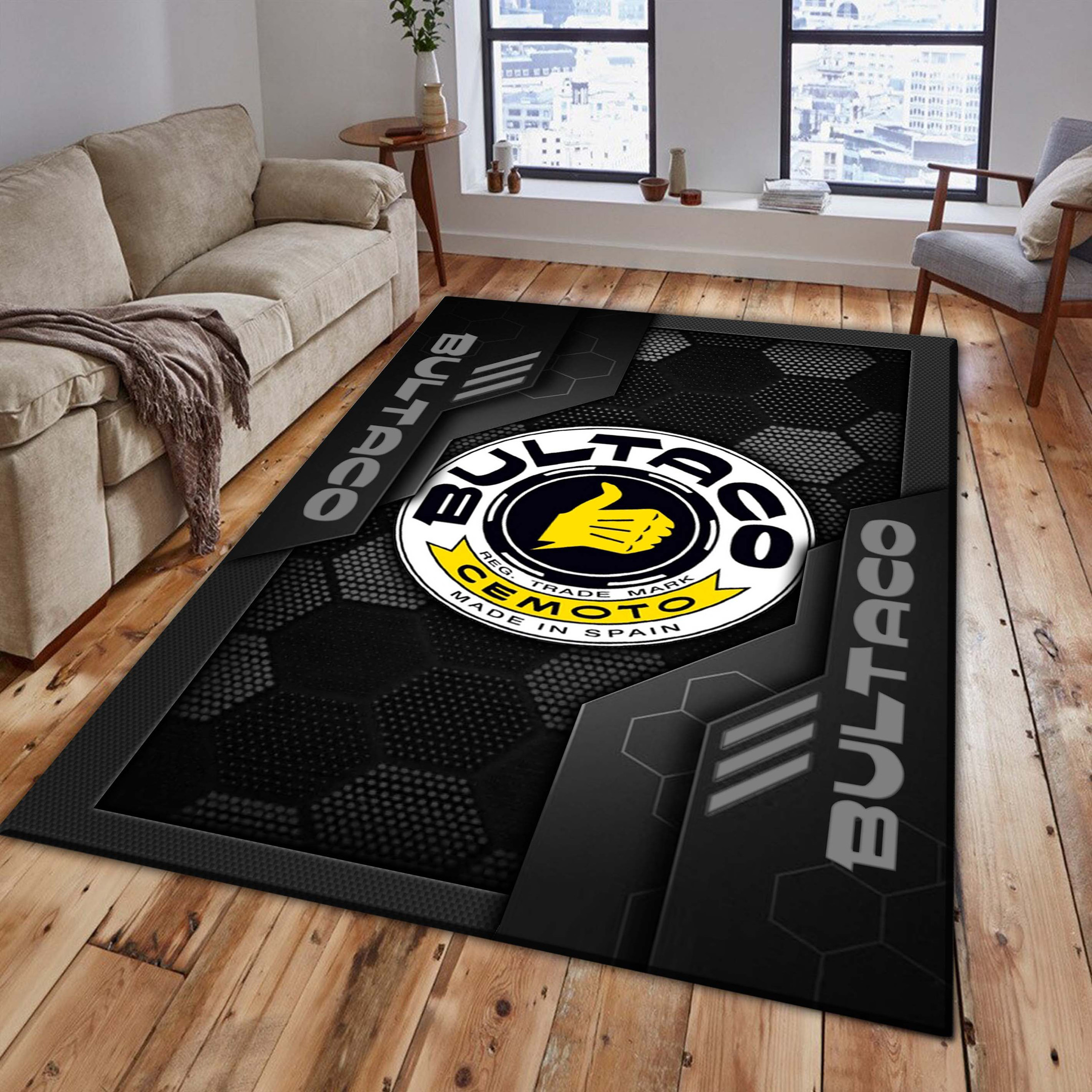 Bultaco Area Rugs 3596 Multicolor - Famjoys Bultaco Area Rugs 3596 Multicolor - Famjoys