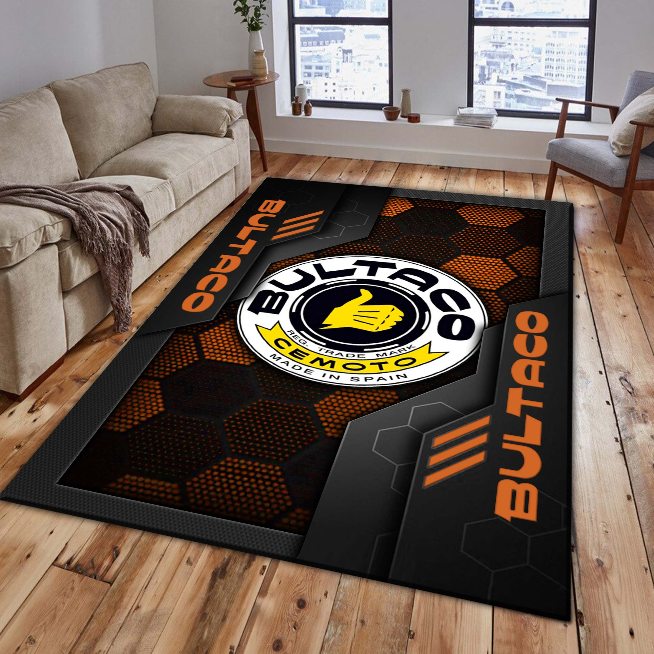 Bultaco Area Rugs 3596 Multicolor - Famjoys Bultaco Area Rugs 3596 Multicolor - Famjoys