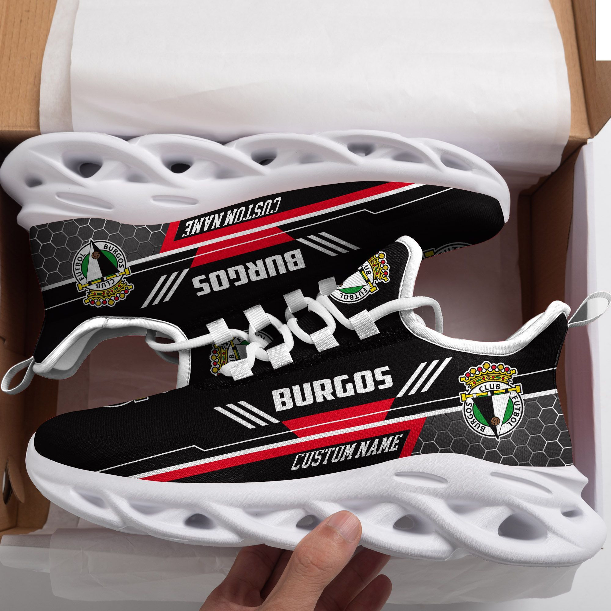 Burgos Custom Personalized Max Soul Sneakers Shoes - Famjoys Burgos Custom Personalized Max Soul Sneakers Shoes - Famjoys