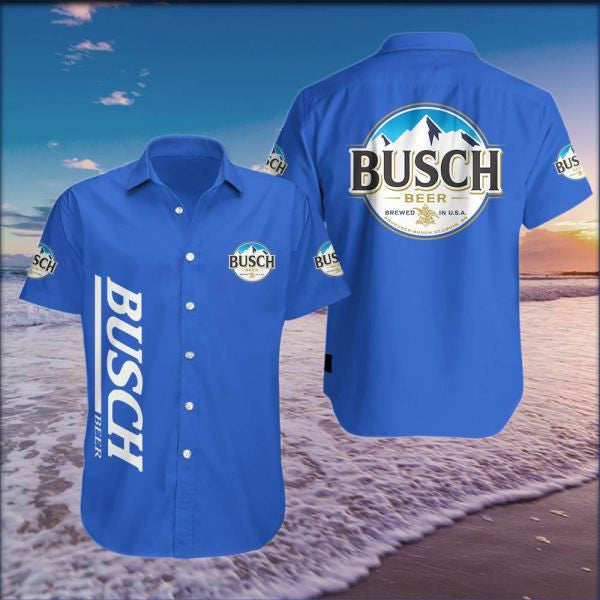 Busch Beer Original Hawaiian Shirt - Famjoys Busch Beer Original Hawaiian Shirt - Famjoys