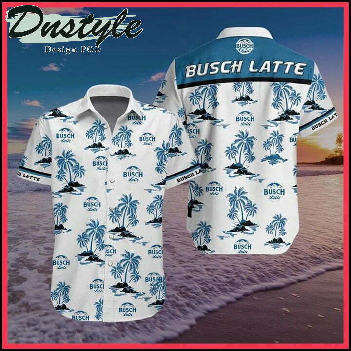 Busch Latte Beer Hawaiian Shirt - Famjoys Busch Latte Beer Hawaiian Shirt - Famjoys