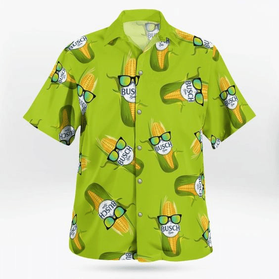 Busch Light Beer Busch Latte Corn Hawaiian Shirt - Famjoys Busch Light Beer Busch Latte Corn Hawaiian Shirt - Famjoys