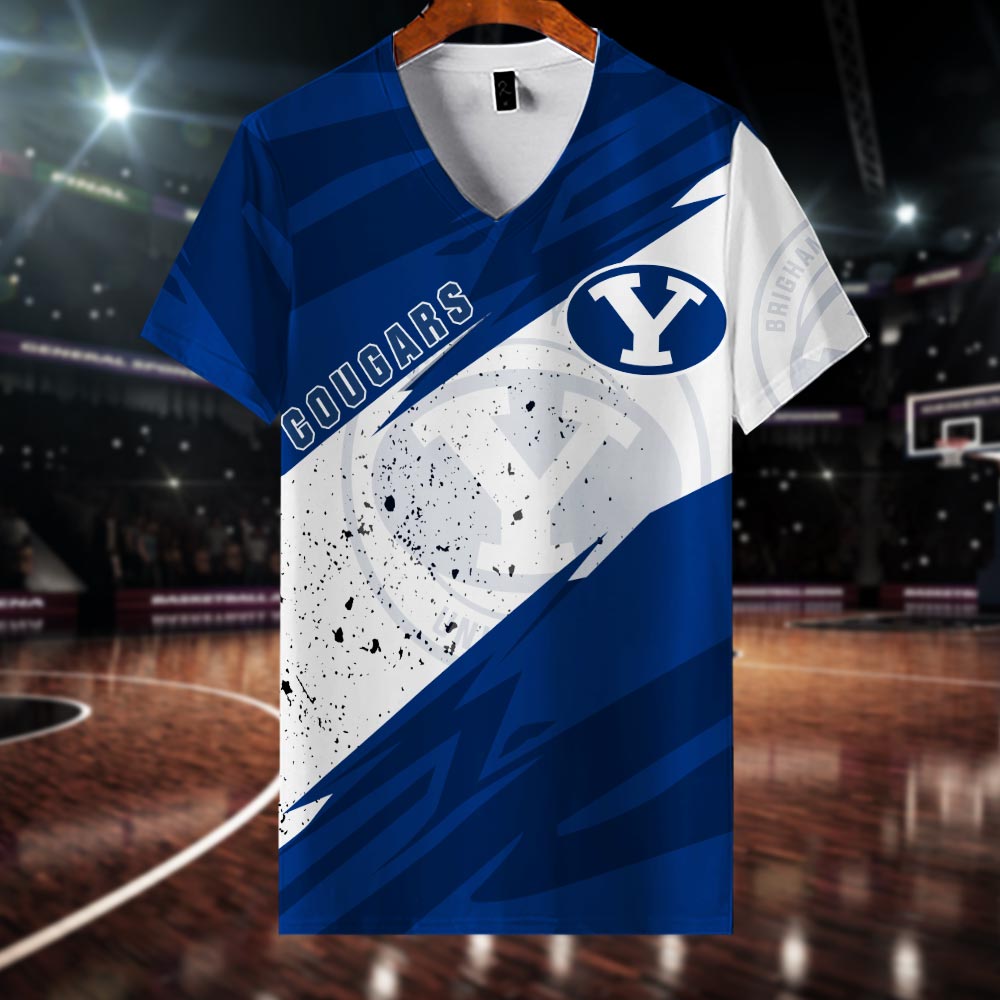 BYU Cougars All Over Print Apparel - Famjoys BYU Cougars All Over Print Apparel - Famjoys