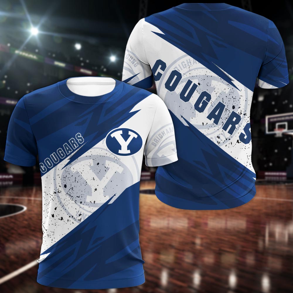 BYU Cougars All Over Print Apparel - Famjoys BYU Cougars All Over Print Apparel - Famjoys