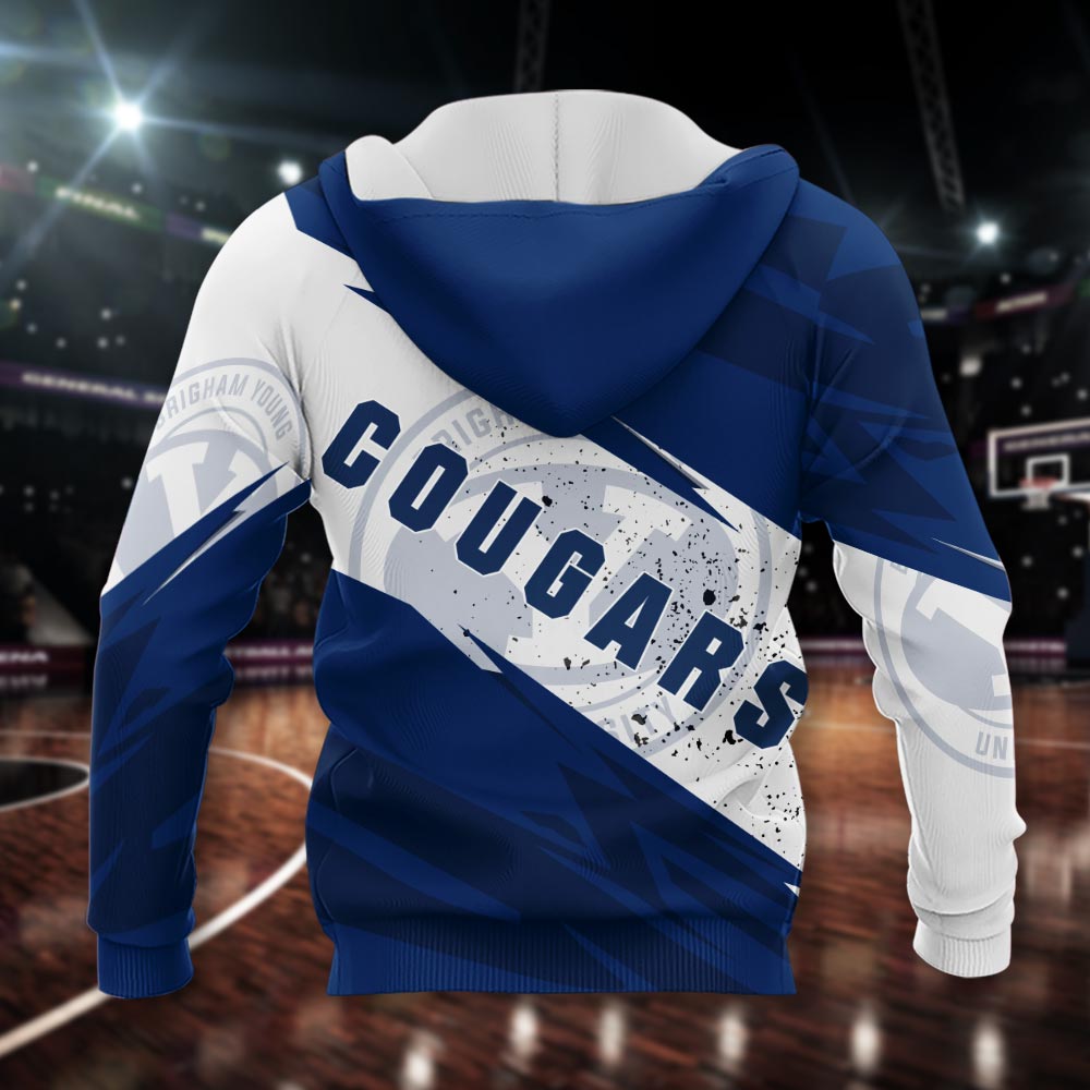 BYU Cougars All Over Print Apparel - Famjoys BYU Cougars All Over Print Apparel - Famjoys