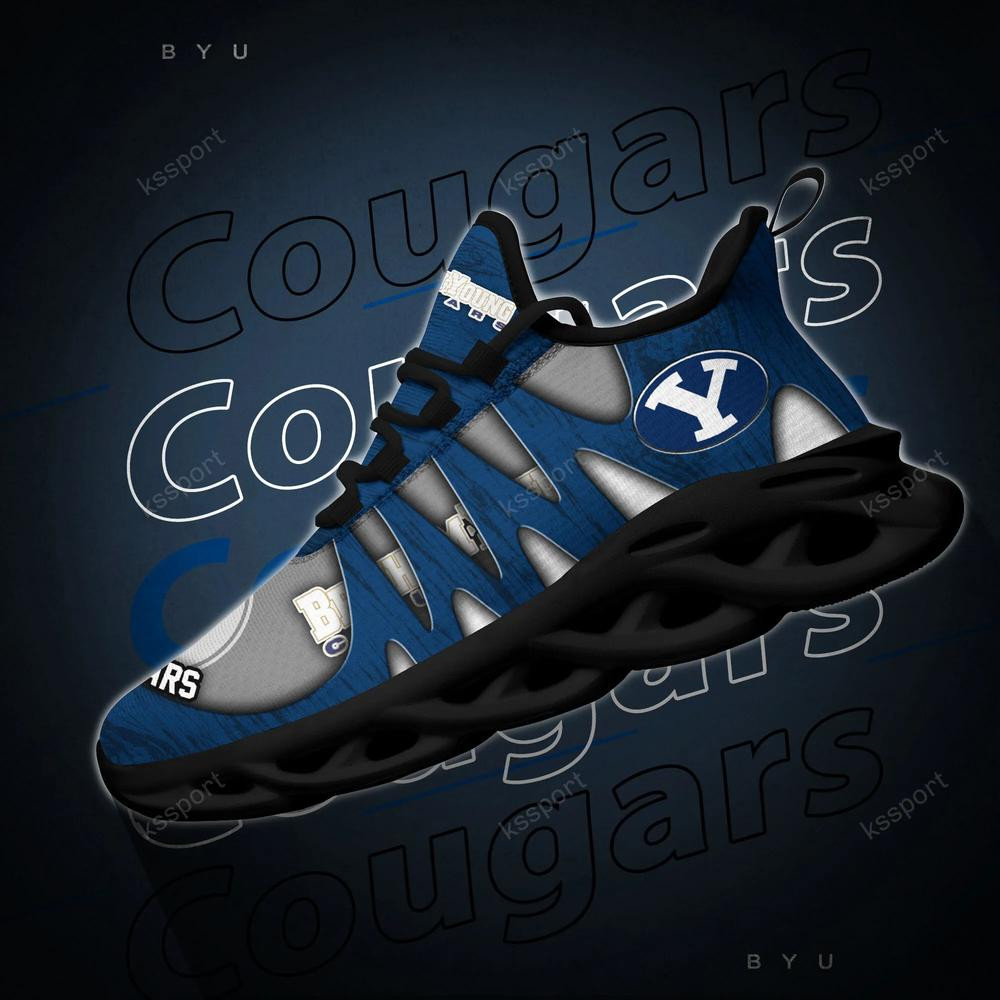 Byu Cougars Max Soul Shoes, Running Sneakers - Famjoys Byu Cougars Max Soul Shoes, Running Sneakers - Famjoys