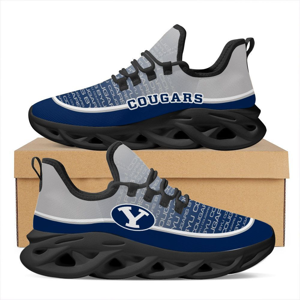 BYU Cougars Max Soul Sneakers Shoes - Famjoys BYU Cougars Max Soul Sneakers Shoes - Famjoys