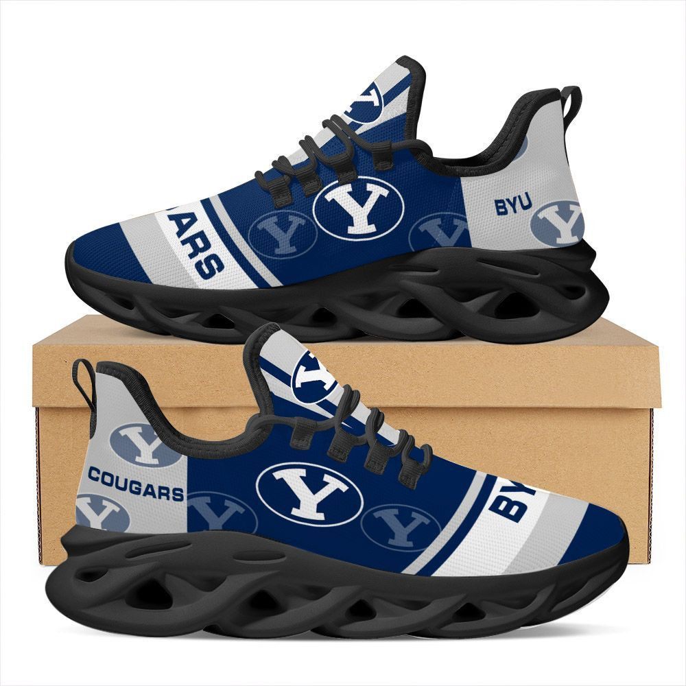 BYU Cougars Max Soul Sneakers Shoes - Famjoys BYU Cougars Max Soul Sneakers Shoes - Famjoys