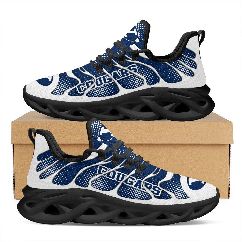BYU Cougars Max Soul Sneakers Shoes - Famjoys BYU Cougars Max Soul Sneakers Shoes - Famjoys