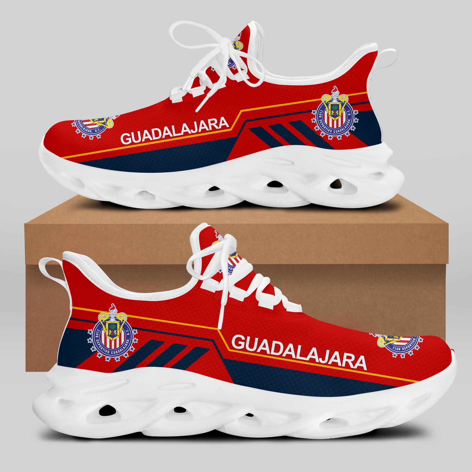 C.D. GUADALAJARA Sneakers RUNNING SHOES VER 10 - Famjoys C.D. GUADALAJARA Sneakers RUNNING SHOES VER 10 - Famjoys