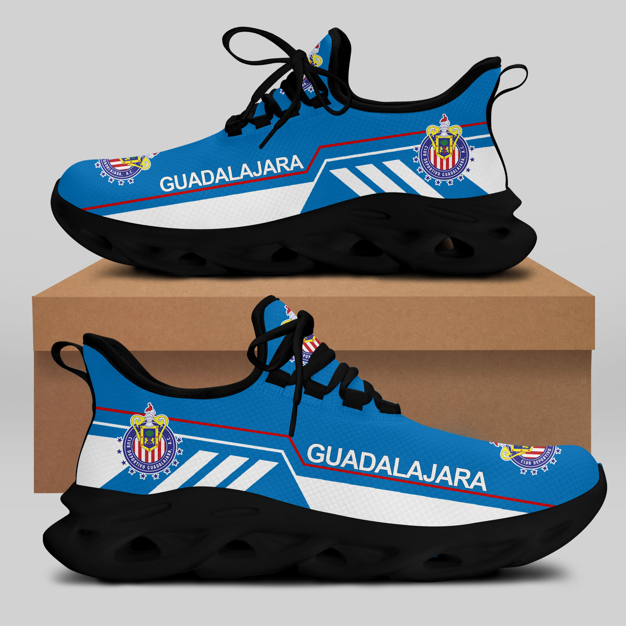 C.D. GUADALAJARA Sneakers RUNNING SHOES VER 13 - Famjoys C.D. GUADALAJARA Sneakers RUNNING SHOES VER 13 - Famjoys
