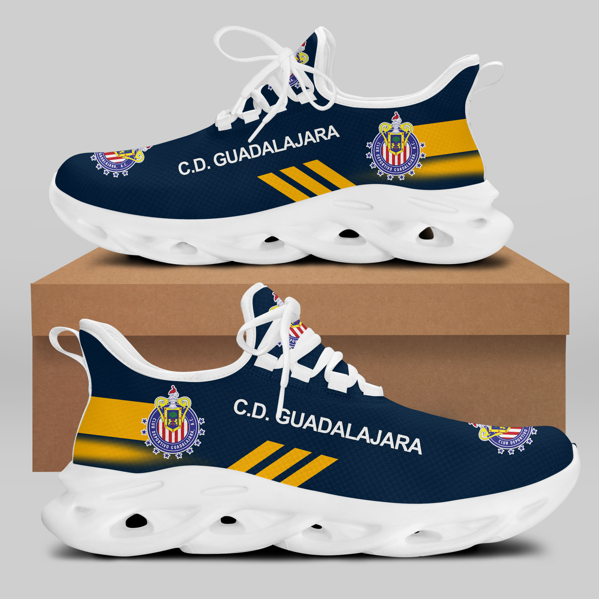 C.D. GUADALAJARA Sneakers RUNNING SHOES VER 16 - Famjoys C.D. GUADALAJARA Sneakers RUNNING SHOES VER 16 - Famjoys