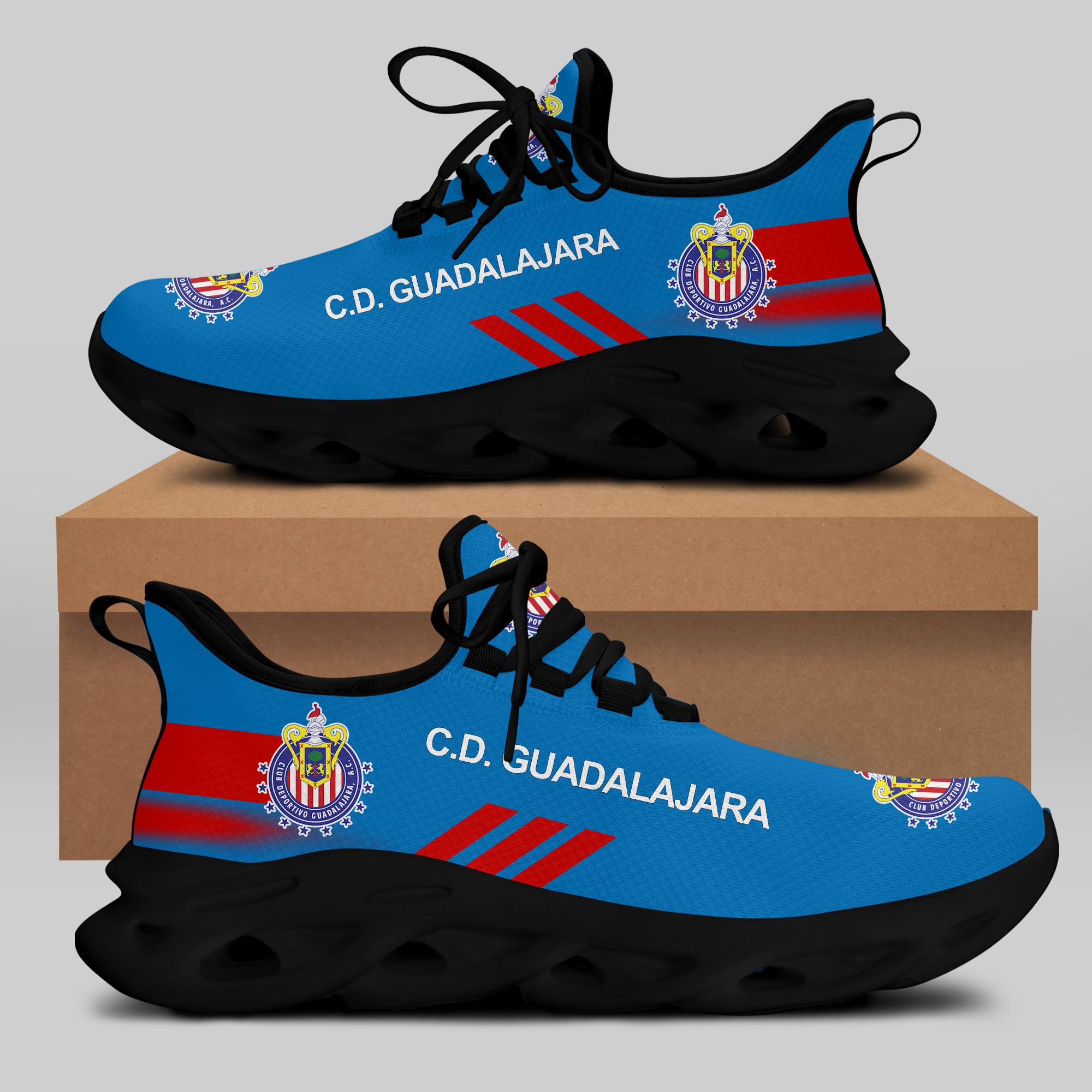 C.D. GUADALAJARA Sneakers RUNNING SHOES VER 18 - Famjoys C.D. GUADALAJARA Sneakers RUNNING SHOES VER 18 - Famjoys