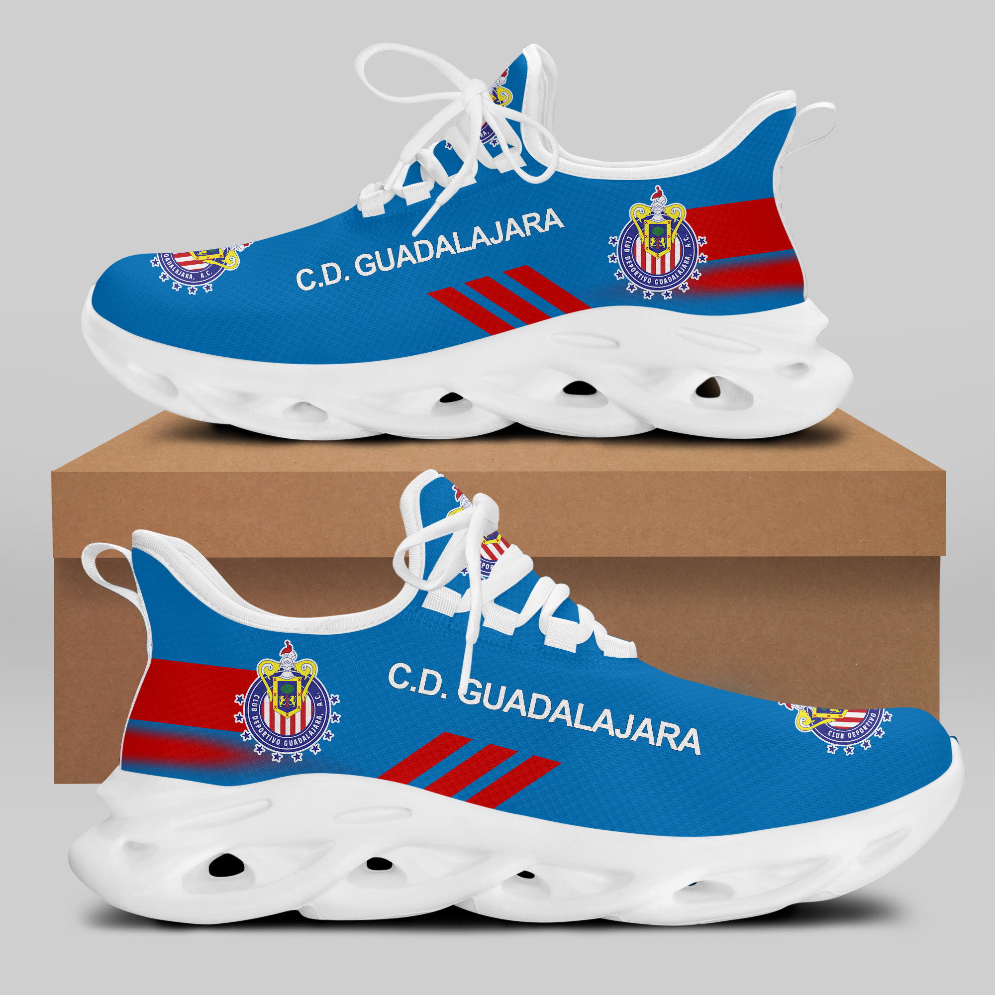 C.D. GUADALAJARA Sneakers RUNNING SHOES VER 18 - Famjoys C.D. GUADALAJARA Sneakers RUNNING SHOES VER 18 - Famjoys