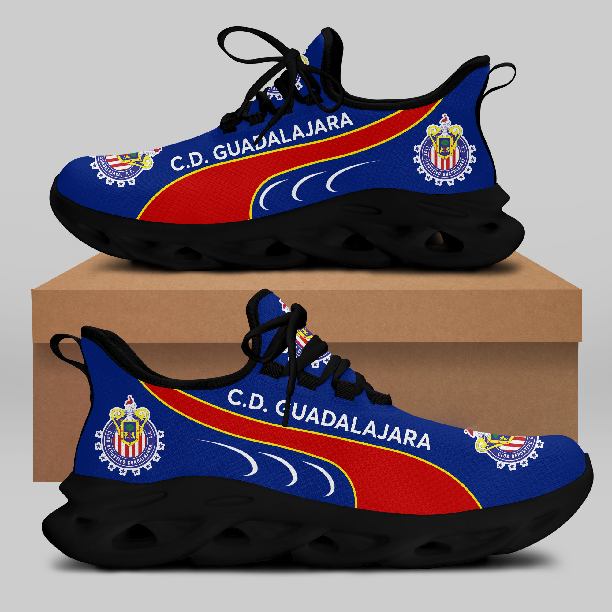 C.D. GUADALAJARA Sneakers RUNNING SHOES VER 2 - Famjoys C.D. GUADALAJARA Sneakers RUNNING SHOES VER 2 - Famjoys