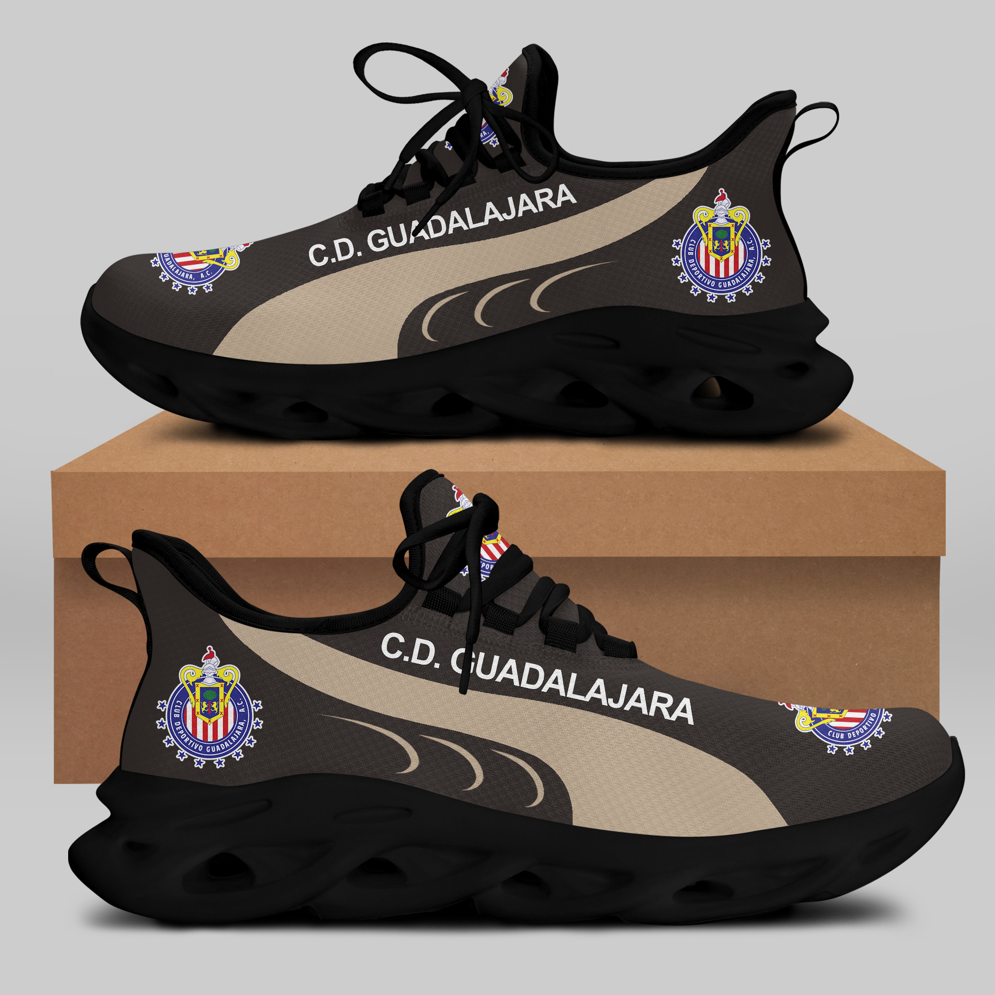 C.D. GUADALAJARA Sneakers RUNNING SHOES VER 6 - Famjoys C.D. GUADALAJARA Sneakers RUNNING SHOES VER 6 - Famjoys