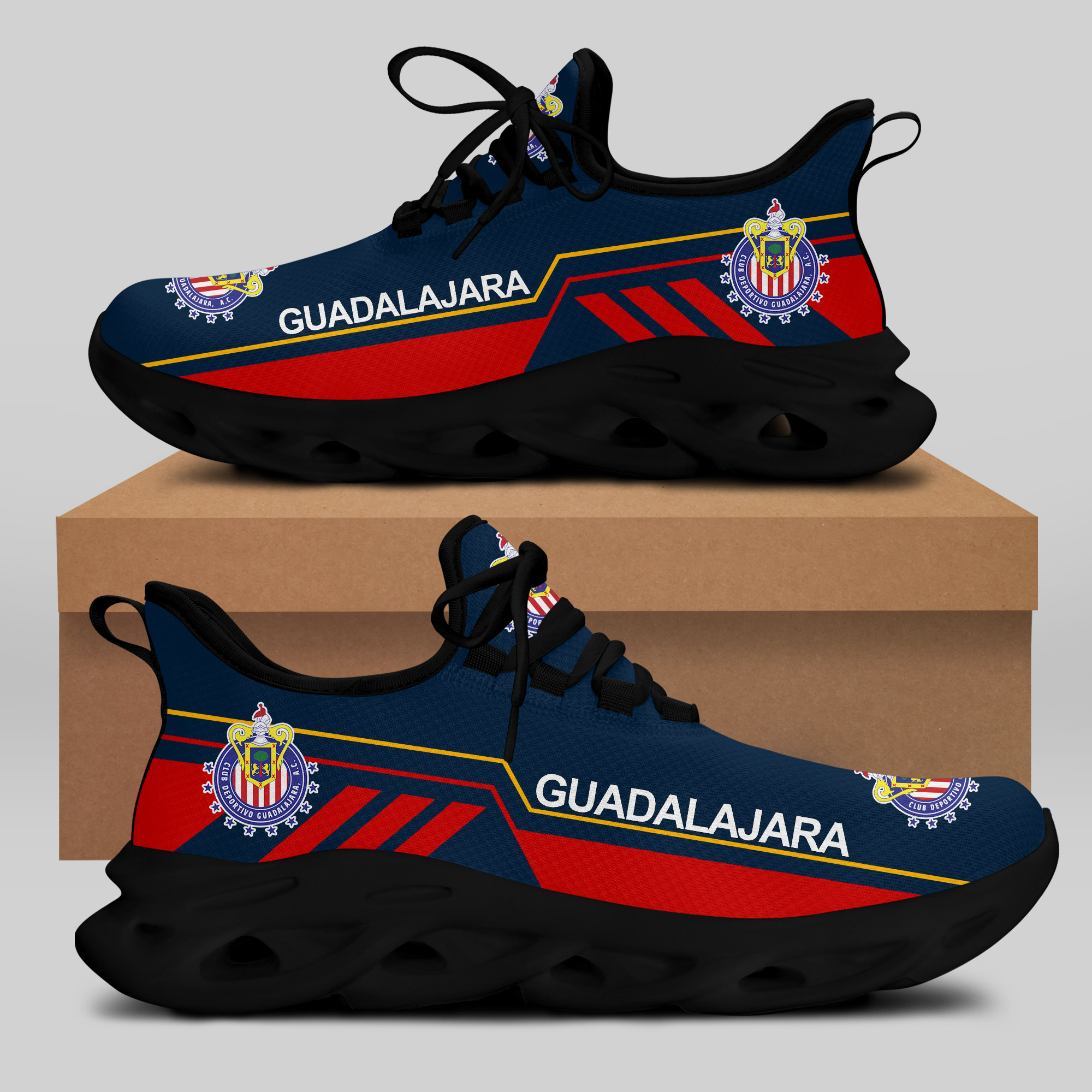 C.D. GUADALAJARA Sneakers RUNNING SHOES VER 8 - Famjoys C.D. GUADALAJARA Sneakers RUNNING SHOES VER 8 - Famjoys