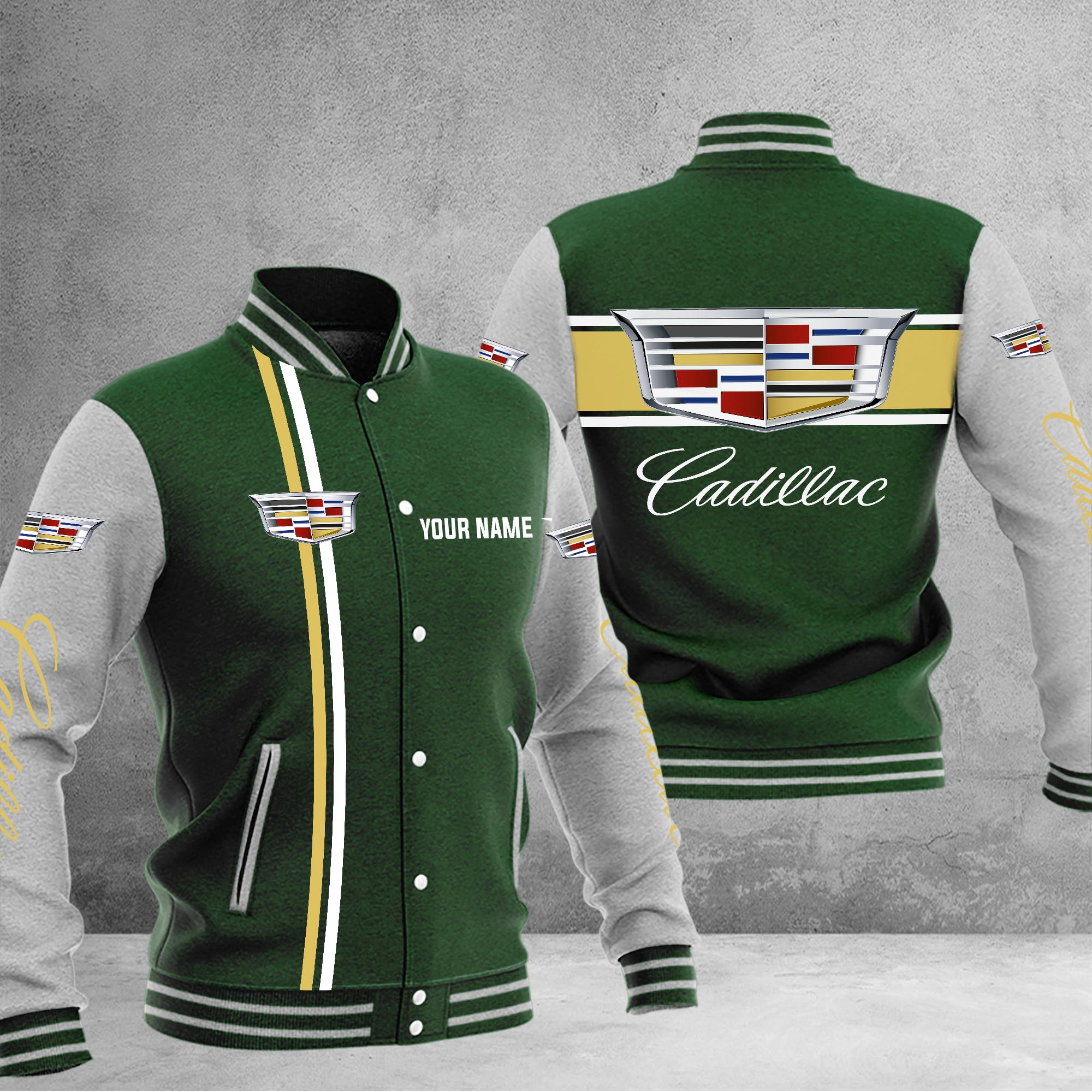 Cadillac Baseball Jacket - Famjoys Cadillac Baseball Jacket - Famjoys