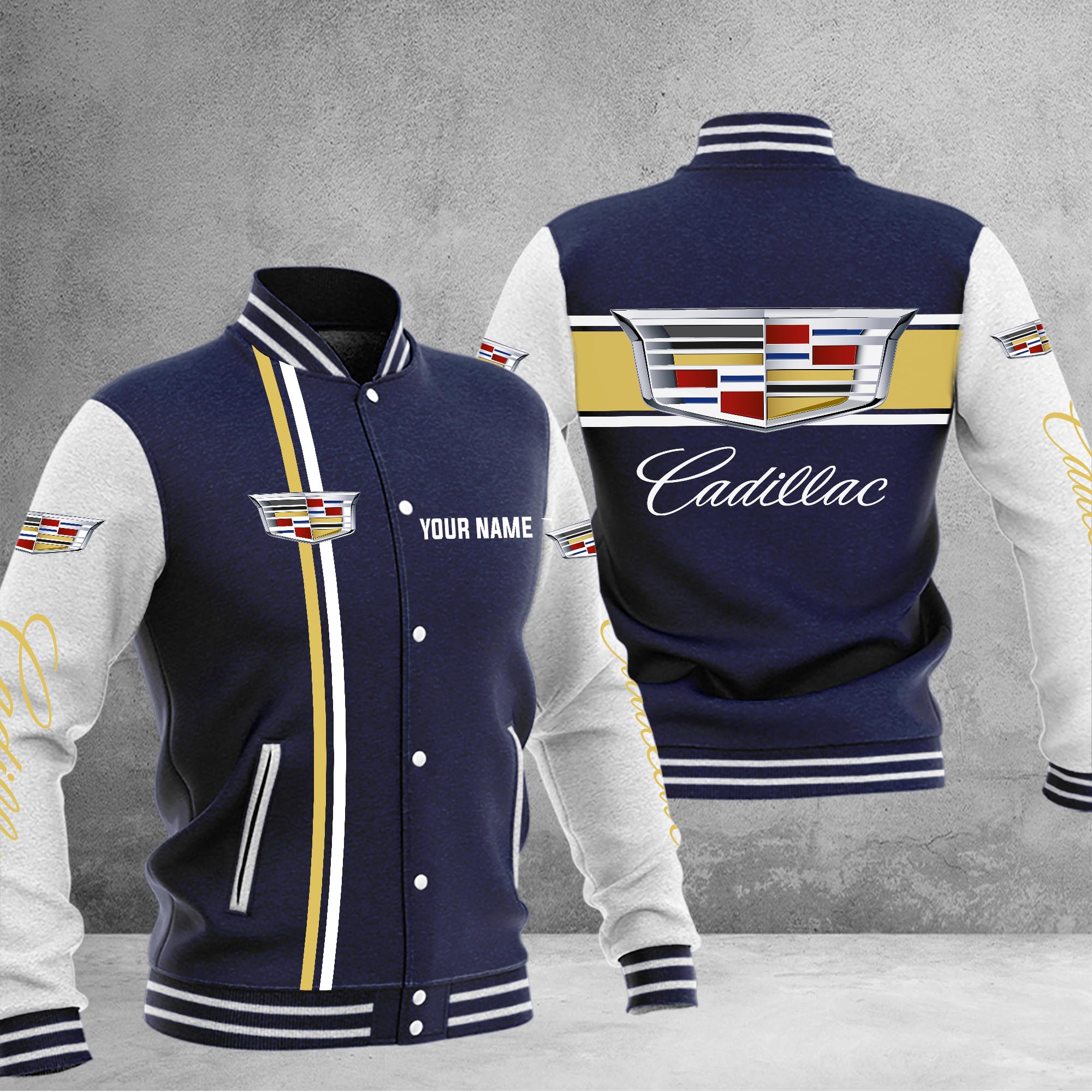 Cadillac Baseball Jacket - Famjoys Cadillac Baseball Jacket - Famjoys