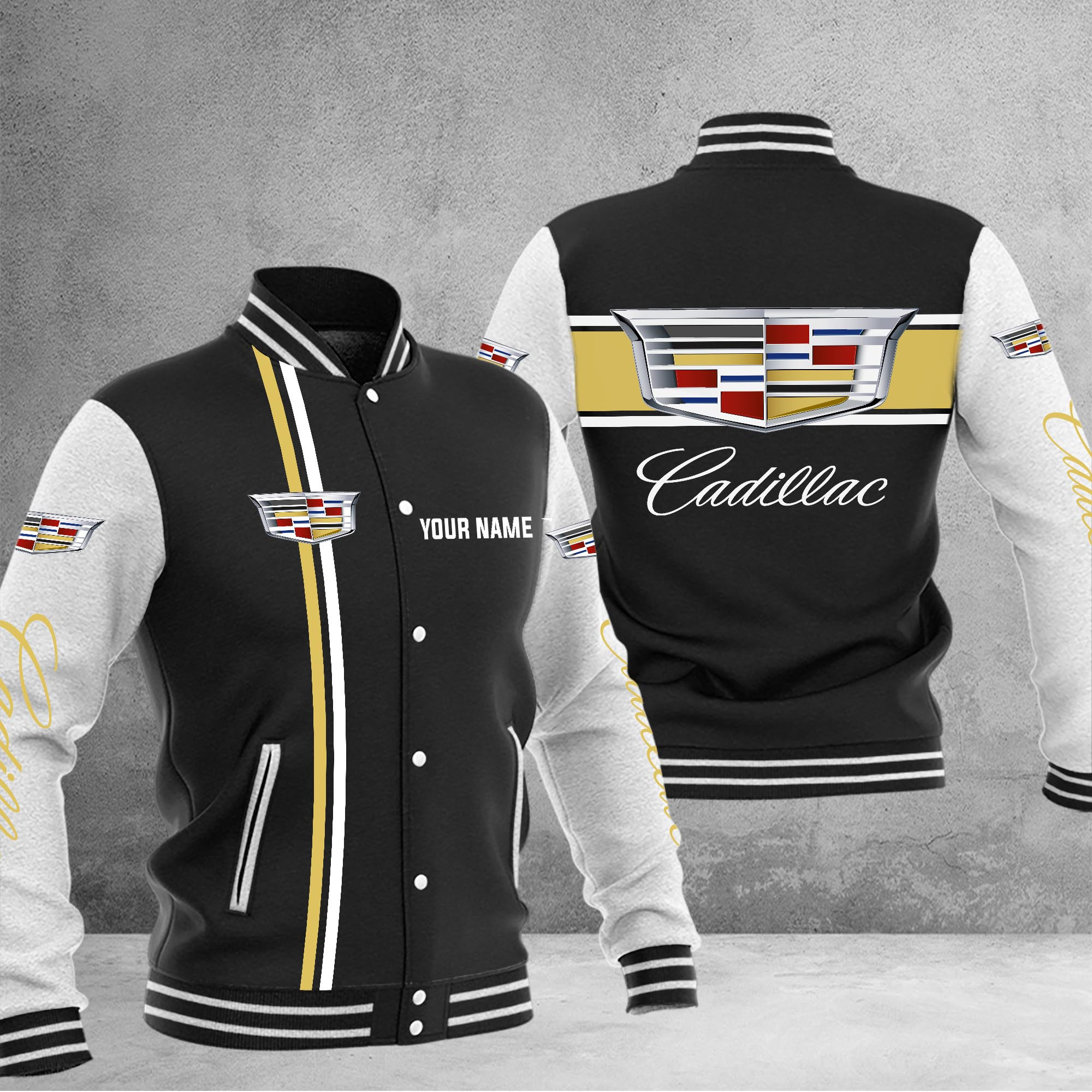 Cadillac Baseball Jacket - Famjoys Cadillac Baseball Jacket - Famjoys