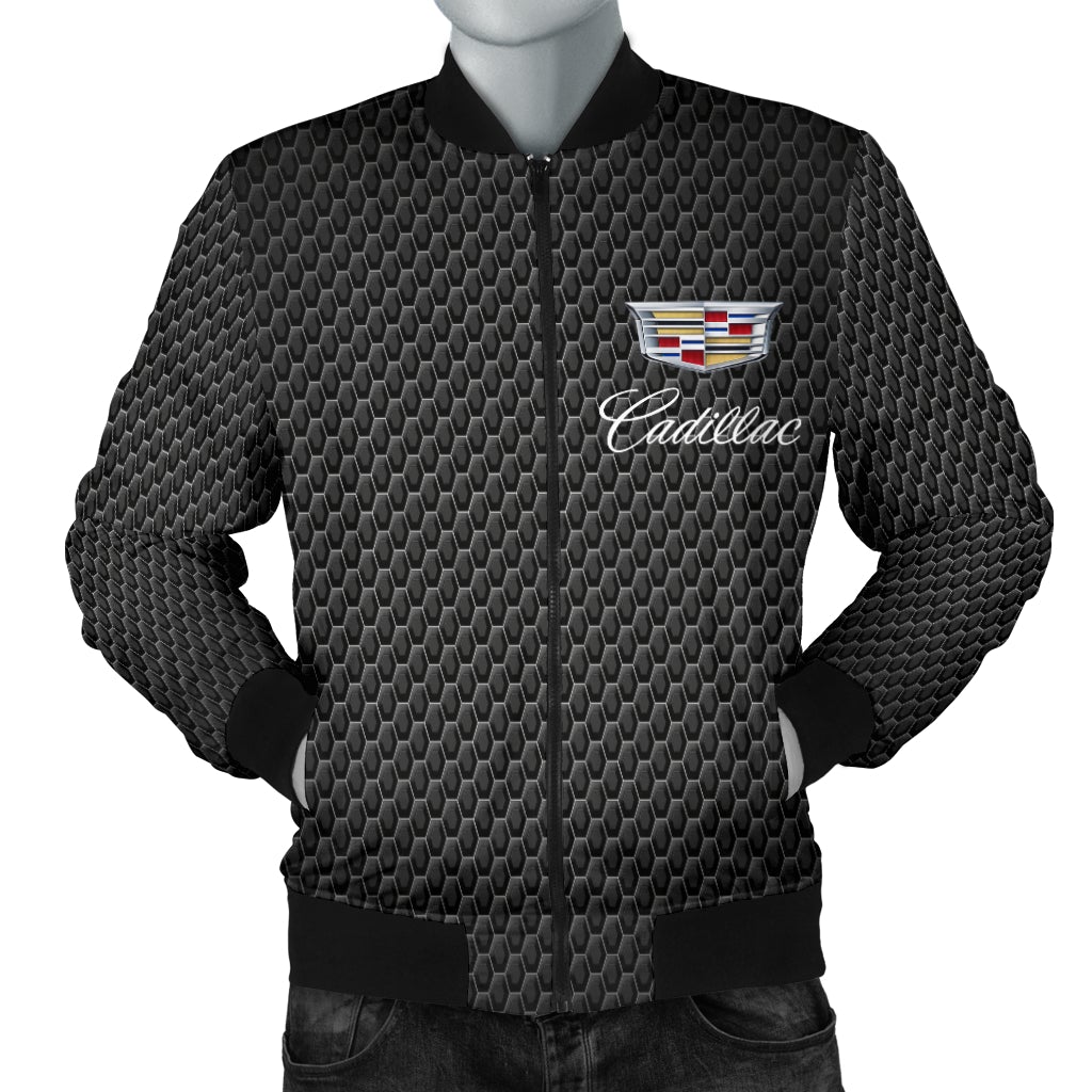 Cadillac Men's Bomber Jacket MT - Famjoys Cadillac Men's Bomber Jacket MT - Famjoys