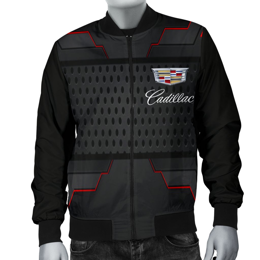 Cadillac Men's Bomber Jacket MX - Famjoys Cadillac Men's Bomber Jacket MX - Famjoys