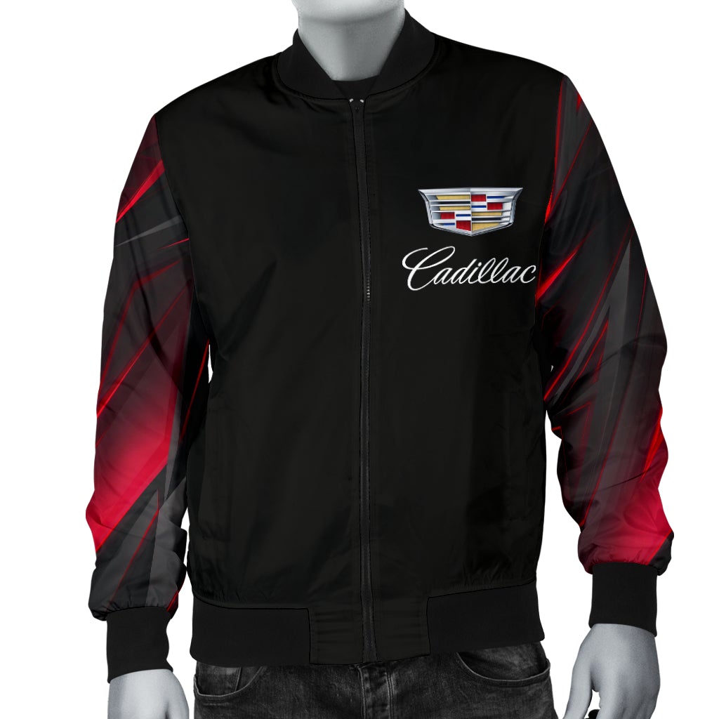 Cadillac Men's Bomber Jacket RA - Famjoys Cadillac Men's Bomber Jacket RA - Famjoys