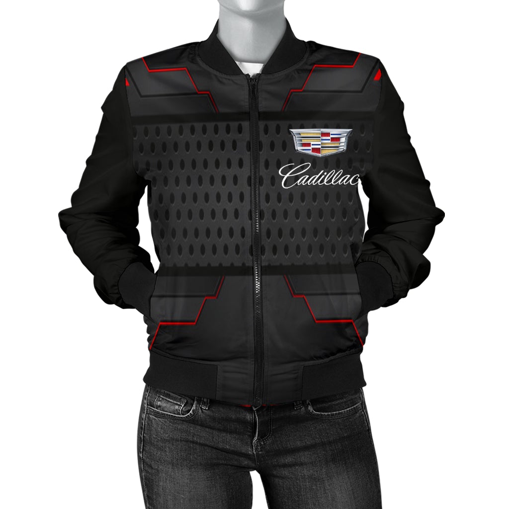 Cadillac Women's Bomber Jacket MX - Famjoys Cadillac Women's Bomber Jacket MX - Famjoys