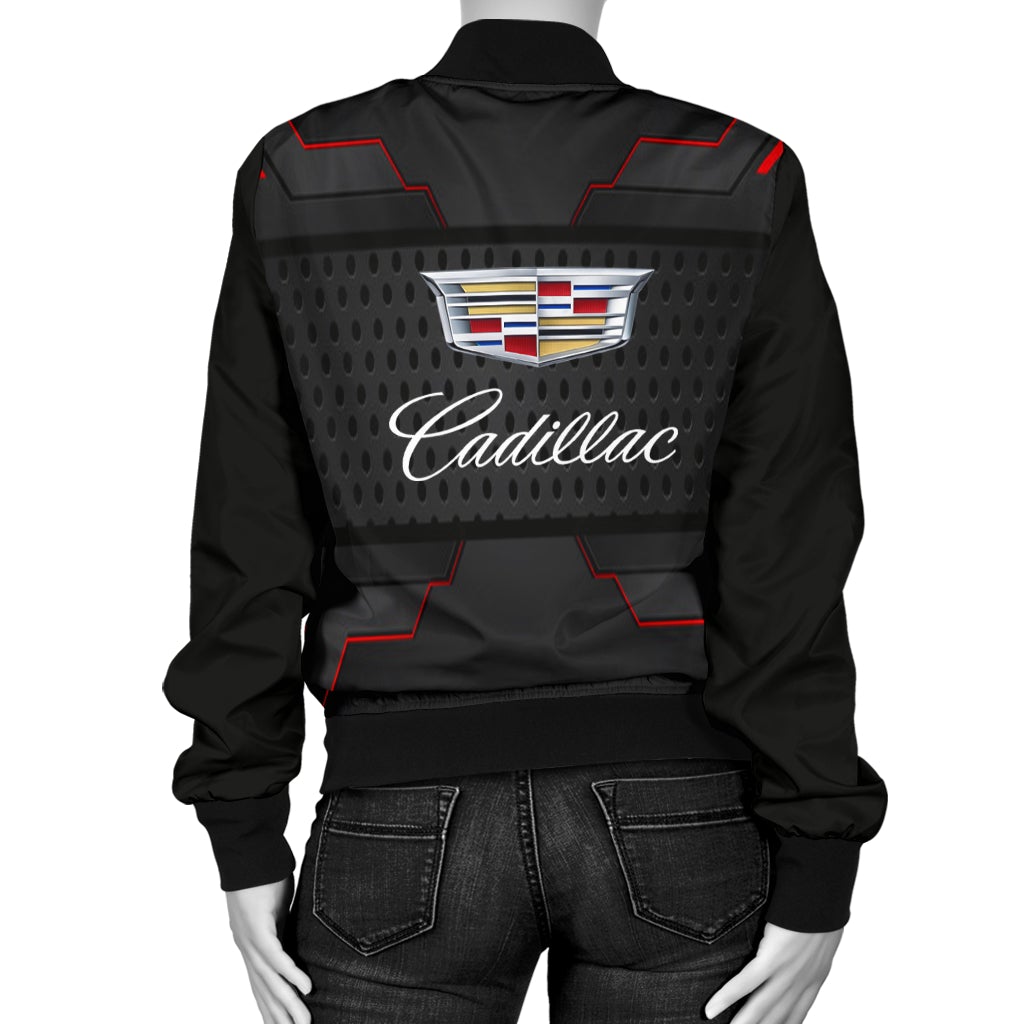Cadillac Women's Bomber Jacket MX - Famjoys Cadillac Women's Bomber Jacket MX - Famjoys