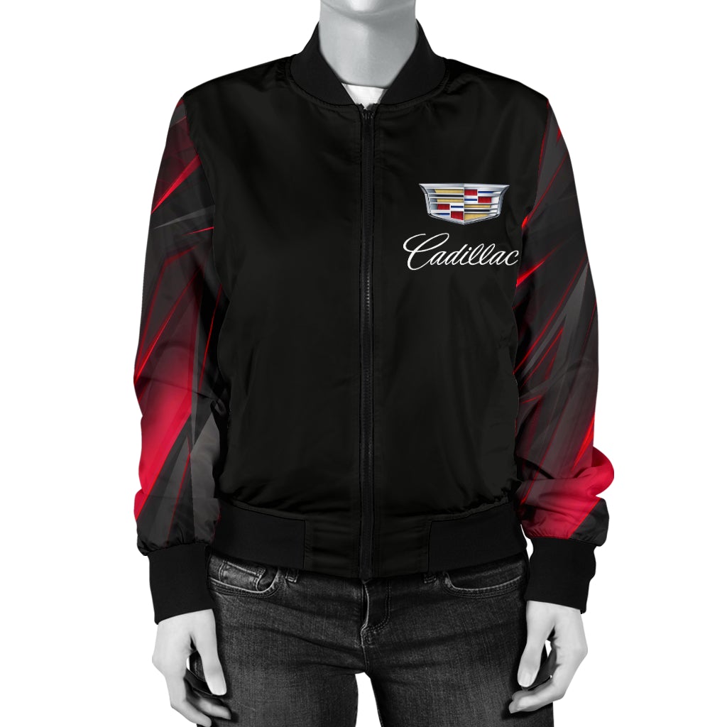 Cadillac Women's Bomber Jacket RA - Famjoys Cadillac Women's Bomber Jacket RA - Famjoys
