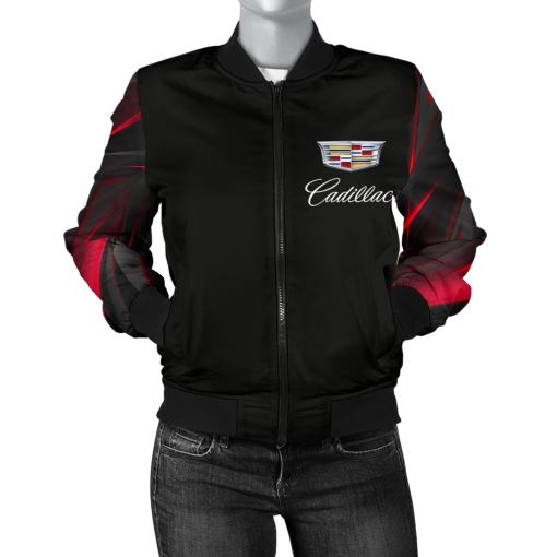Cadillac Women's Bomber Jacket RA - Famjoys Cadillac Women's Bomber Jacket RA - Famjoys