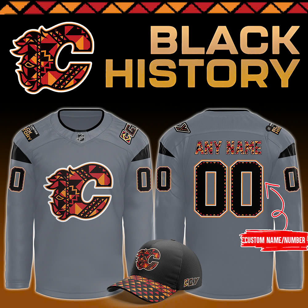 Calgary Flames Black History Month jersey