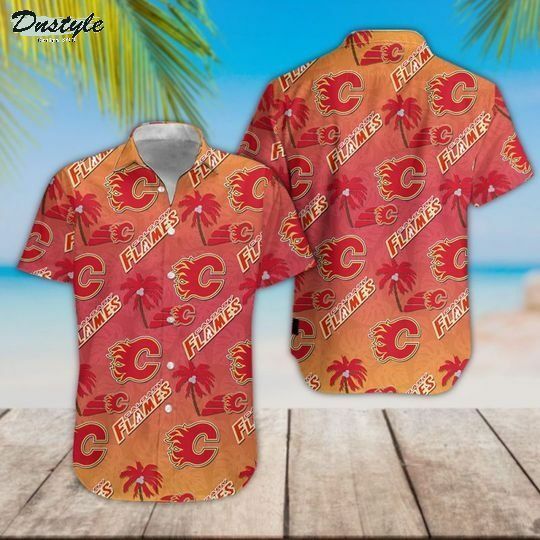 Calgary Flames Hawaiian Shirt - Famjoys Calgary Flames Hawaiian Shirt - Famjoys