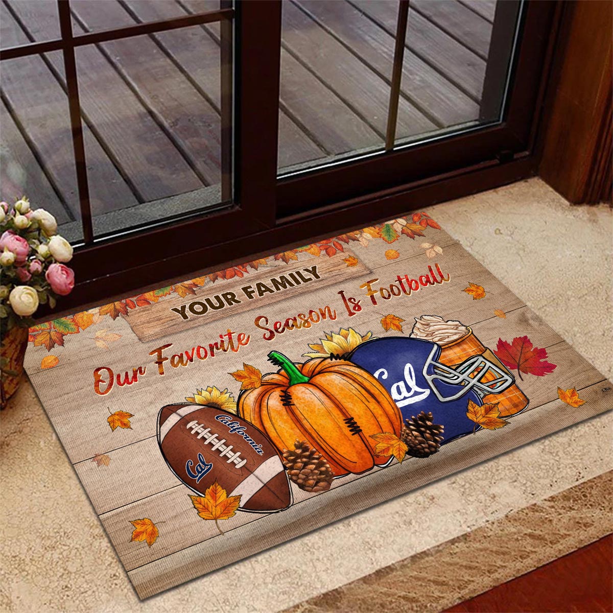 California Golden Bears Our Favorite Season is Football Doormat - Famjoys California Golden Bears Our Favorite Season is Football Doormat - Famjoys