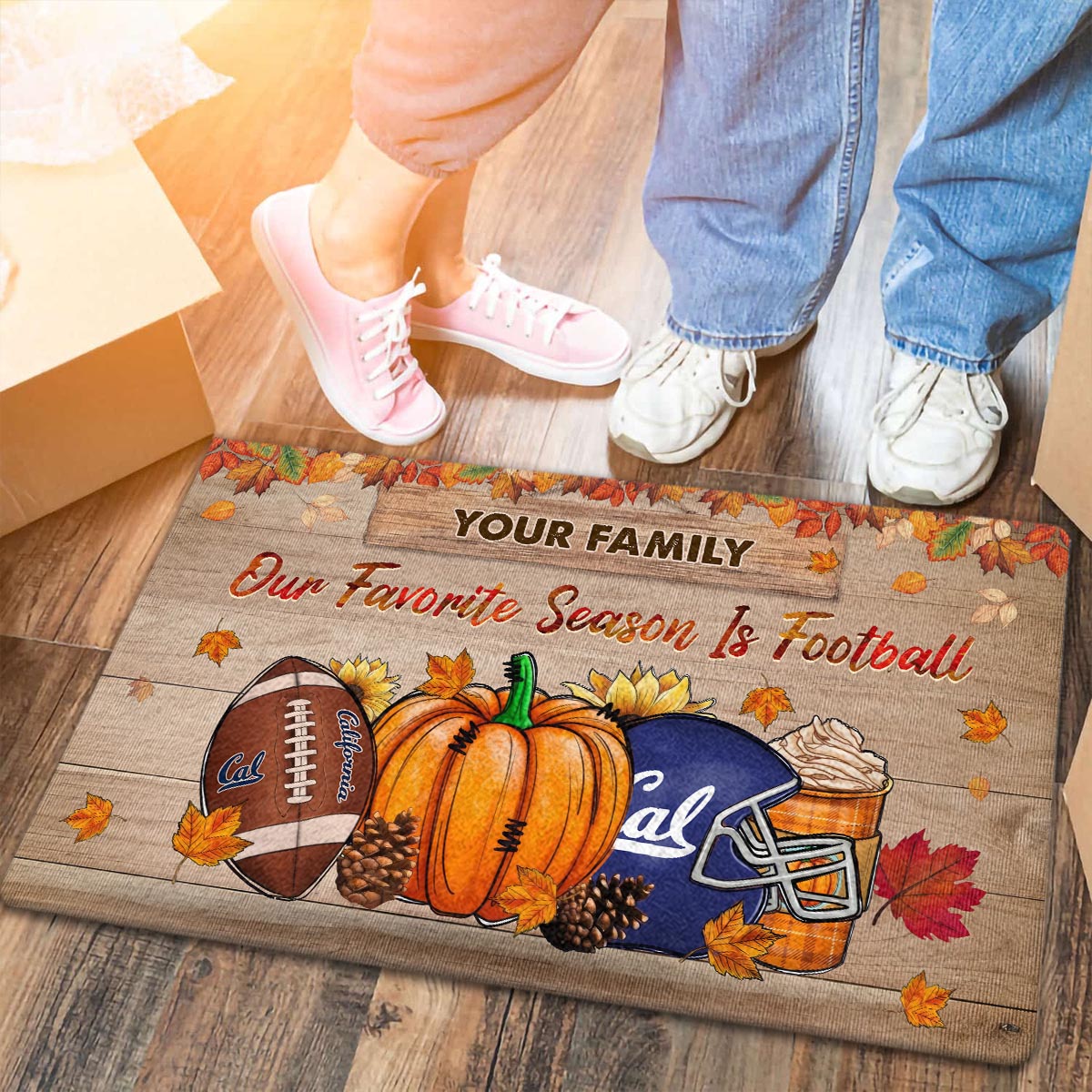 California Golden Bears Our Favorite Season is Football Doormat - Famjoys California Golden Bears Our Favorite Season is Football Doormat - Famjoys